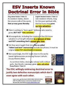 Kjv Vs Esv Chart